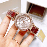  Shop Authentic Michael Kors Parker Rose Gold Dial Two Tone Steel Strap Watch for Women - MK6239 - Luxxuri