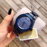  Shop Authentic Michael Kors Kinley Blue Dial Blue Steel Strap Watch for Women - MK6246 - Luxxuri