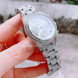  Shop Authentic Michael Kors Mini Bradshaw Crystals Silver Dial Silver Steel Strap Watch For Women - MK6454 - Luxxuri