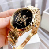  Shop Authentic Michael Kors Runway Quartz Black Dial Gold Steel Strap Watch For Women - MK6682 - Luxxuri