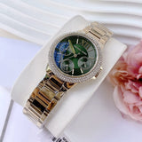  Shop Authentic Michael Kors Camille Multifunction Green Dial Gold Steel Strap Watch For Women - MK6981 - Luxxuri