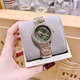  Shop Authentic Michael Kors Camille Multifunction Green Dial Gold Steel Strap Watch For Women - MK6981 - Luxxuri