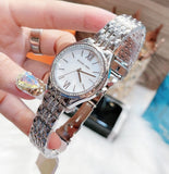  Shop Authentic Michael Kors Mindy White Dial Silver Steel Strap Watch For Women - MK7075 - Luxxuri