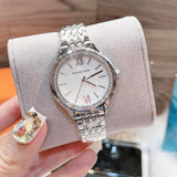 Shop Authentic Michael Kors Mindy White Dial Silver Steel Strap Watch For Women - MK7075 - Luxxuri