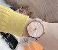  Shop Authentic Michael Kors Jayne Three Hand Rose Gold Dial White Leather Strap Watch For Women - MK7128 - Luxxuri