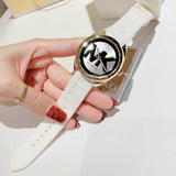 Shop Authentic Michael Kors Janelle Three Hand Silver Dial White Rubber Strap Watch For Women - MK7141 - Luxxuri