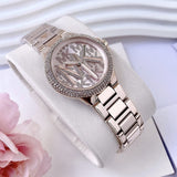  Shop Authentic Michael Kors Camille Three Hand Rose Gold Dial Rose Gold Steel Strap Watch For Women - MK7197 - Luxxuri