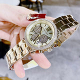  Shop Authentic Michael Kors Bryn Pavé Quartz Gold Dial Gold Steel Strap Watch For Women - MK7199 - Luxxuri