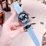  Shop Authentic Michael Kors Janelle Quartz Blue Dial Blue Rubber Strap Watch For Women - MK7350 - Luxxuri