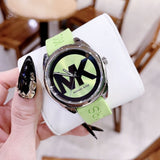  Shop Authentic Michael Kors Janelle Three Hand Neon Green Dial Neon Green Rubber Strap Watch For Women - MK7351 - Luxxuri