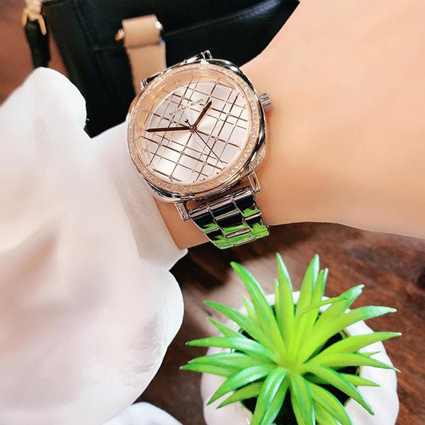  Shop Authentic Michael Kors Nia Quartz Silver Dial Silver Steel Strap Watch For Women - MK3988 - Luxxuri