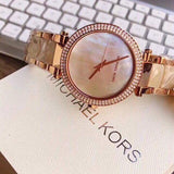  Shop Authentic Michael Kors Parker Mother of Pearl Pink Dial Two Tone Steel Strap Watch for Women - MK6492 - Luxxuri
