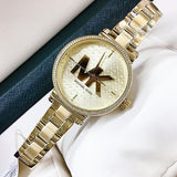 Shop Authentic Michael Kors Sofie Quartz Gold Dial Gold Steel Strap Watch For Women - MK4334 - Luxxuri