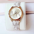  Shop Authentic Michael Kors Jaycie Quartz Gold Dial White Leather Strap Watch for Women - MK2861 - Luxxuri