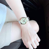  Shop Authentic Michael Kors Jaycie Quartz Gold Dial White Leather Strap Watch for Women - MK2861 - Luxxuri