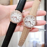  Shop Authentic Michael Kors Mini Everest Crystals White Dial Brown Leather Strap Watch for Women - MK4719 - Luxxuri