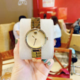  Shop Authentic Movado Edge Gold Dial Gold Steel Strap Watch for Women - 3680014 - Luxxuri