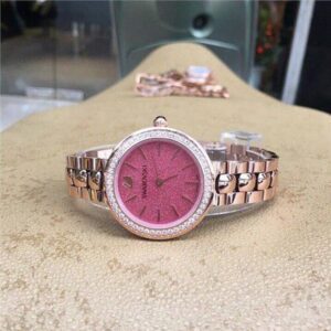  Shop Authentic Swarovski Daytime Quartz Coral Dial Rose Gold Steel Strap Watch for Women - 5182250 - Luxxuri