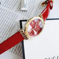 Shop Authentic Versace Greca Meander Red Dial Red Leather Strap Watch for Women - VELW00320 - Luxxuri