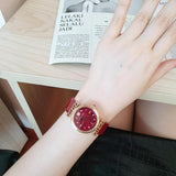  Shop Authentic Versace Greca Meander Red Dial Red Leather Strap Watch for Women - VELW00320 - Luxxuri