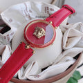  Shop Authentic Versace Palazzo Empire Red Dial Red Leather Strap Watch for Women - VCO120017 - Luxxuri