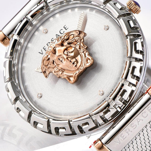 Versace Palazzo Empire Silver Dial Silver Mesh Bracelet Watch for Women - VEDV00419