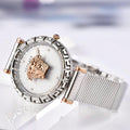  Shop Authentic Versace Palazzo Empire Silver Dial Silver Mesh Bracelet Watch for Women - VEDV00419 - Luxxuri
