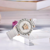  Shop Authentic Versace Palazzo Empire Silver Dial Silver Mesh Bracelet Watch for Women - VEDV00419 - Luxxuri