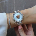  Shop Authentic Versace Palazzo Empire Silver Dial Silver Mesh Bracelet Watch for Women - VEDV00419 - Luxxuri