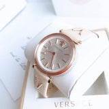  Shop Authentic Versace V-Twist White Dial White Leather Strap Watch for Women - VELS00419 - Luxxuri