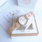  Shop Authentic Versace V-Twist White Dial White Leather Strap Watch for Women - VELS00419 - Luxxuri