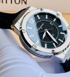  Shop Authentic Salvatore Ferragamo F-80 Black Dial Black Rubber Strap Watch For Men - SFHY01322 - Luxxuri