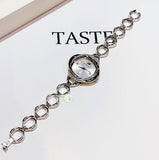  Shop Authentic Swarovski Crystal Flower Silver Dial Silver Steel Strap Watch for Women - 5547622 - Luxxuri