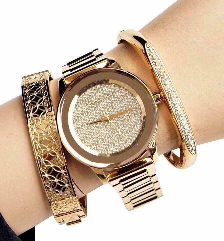  Shop Authentic Michael Kors Kinley Gold Dial Gold Steel Strap Watch for Women - MK6209 - Luxxuri