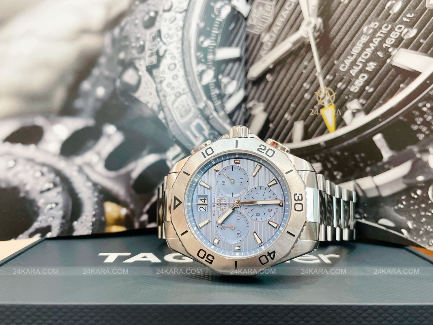  Shop Authentic Tag Heuer Aquaracer Professional 200 Date Blue Dial Silver Steel Strap Watch for Men - CBP1112.BA0627 - Luxxuri