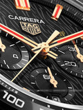  Shop Authentic Tag Heuer Carrera Year of The Rabbit Automatic Chronograph Black Dial Black Leather Strap Watch for Men - CBN2A1L.FC6521 - Luxxuri