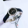  Shop Authentic Tissot Le Locle Automatic Lady Black Dial Black Leather Strap Watch for Women - T41.1.123.57 - Luxxuri
