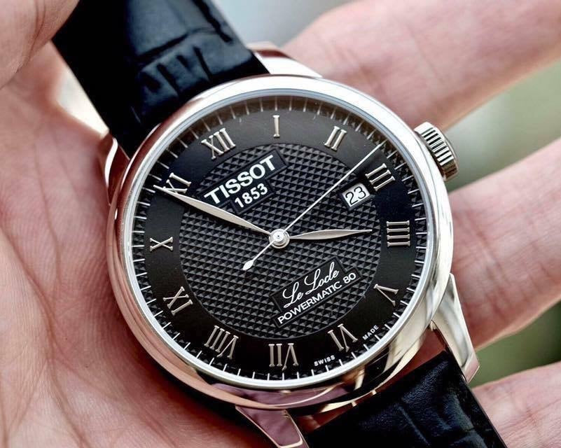  Shop Authentic Tissot Le Locle Powermatic 80 Black Dial Black Leather Strap Watch For Men - T006.407.16.053.00 - Luxxuri