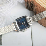  Shop Authentic Tissot Lovely Square Blue Dial Silver Mesh Bracelet Watch For Women - T058.109.11.041.00 - Luxxuri