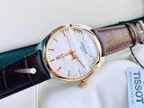  Shop Authentic Tissot T Classic PR 100 Quartz White Dial Brown Leather Strap Watch for Men - T101.410.26.031.00 - Luxxuri