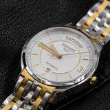  Shop Authentic Tissot T Classic T One Automatic Silver Dial Two Tone Steel Strap Watch For Men - T038.430.22.037.00 - Luxxuri
