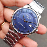  Shop Authentic Tissot Luxury Powermatic 80 Blue Dial Silver Steel Strap Watch For Men - T086.407.11.041.00 - Luxxuri