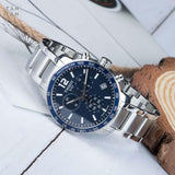  Shop Authentic Tissot Quickster Chronograph Blue Dial Watch For Men - T095.417.11.047.00 - Luxxuri