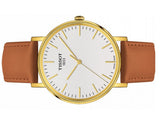  Shop Authentic Tissot T Classic Everytime White Dial Brown Leather Strap Watch For Men - T109.410.36.031.00 - Luxxuri