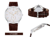  Shop Authentic Tommy Hilfiger Brad Chronograph White Dial Brown Leather Strap Watch For Men - 1710389 - Luxxuri