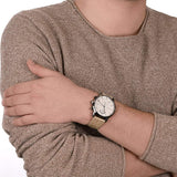  Shop Authentic Tommy Hilfiger Kane White Dial Beige Leather Strap Watch for Men - 1710399 - Luxxuri