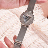  Shop Authentic Guess Iconic Diamonds Silver Dial Silver Mesh Bracelet Watch For Women - GW0477L1 - Luxxuri
