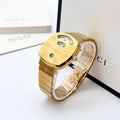  Shop Authentic Gucci Grip Yellow Gold Dial Yellow Gold Steel Strap Unisex Watch -  YA157403 - Luxxuri