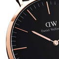  Shop Authentic Daniel Wellington Classic Reading Black Dial Black Leather Strap Watch For Women - DW00100141 - Luxxuri