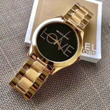  Shop Authentic Michael Kors Slim Runway Black Dial Gold Steel Strap Watch for Women - MK3803 - Luxxuri